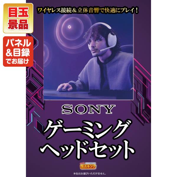 新年会景品3点セット【SONY ゲーミングヘッドセット/和かろん 他】A3
