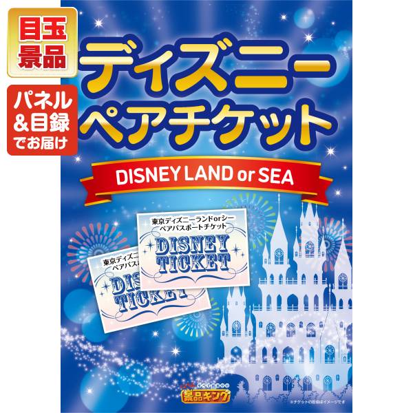 ビンゴ景品60点セット【ディズニーペアチケット/選べるペア日帰り入浴+