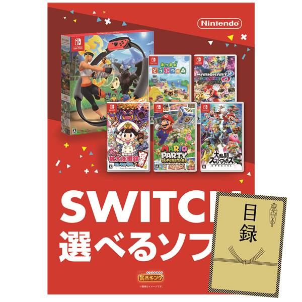 ビンゴ景品【選べる!Switchゲームソフト】A3パネル・目録付き<送料無料>