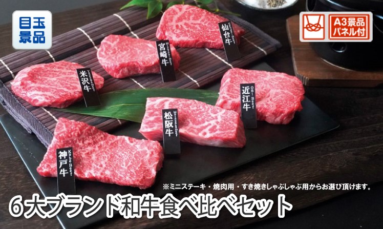 6大ブランド和牛食べ比べセットのイメージ