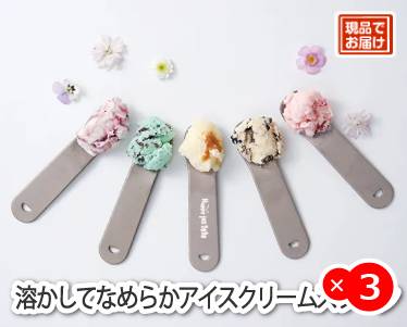 溶かしてなめらかアイスクリームスプーンのイメージ