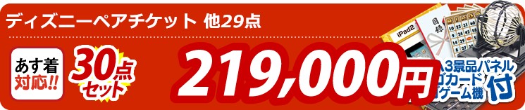 【目玉:ディズニーペアチケット】30点セット 30点セット 219000円