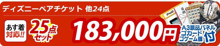 【目玉:ディズニーペアチケット】25点セット 25点セット 183000円