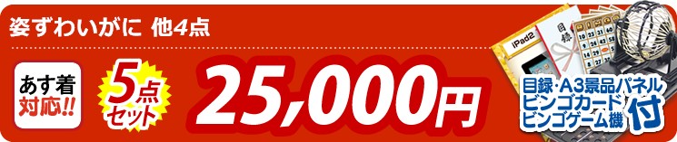 【目玉:姿ずわいがに】5点セット 5点セット 25000円