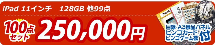 【目玉: iPad 11インチ　128GB】100点セット 100点セット 250000円