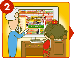 2：お好みの景品セットを購入！