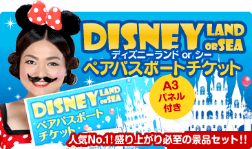 ディズニーランドorシー ペアパスポートチケット