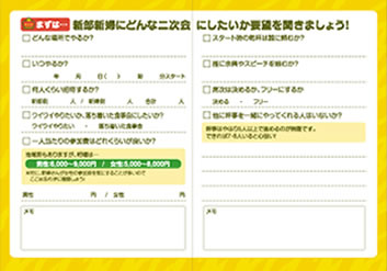 二次会虎の巻の中身イメージ