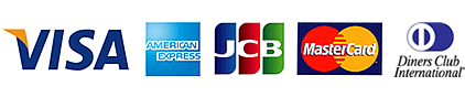 利用可能クレジット会社(VISA,MASTER,JCB,AMEX,Diners)