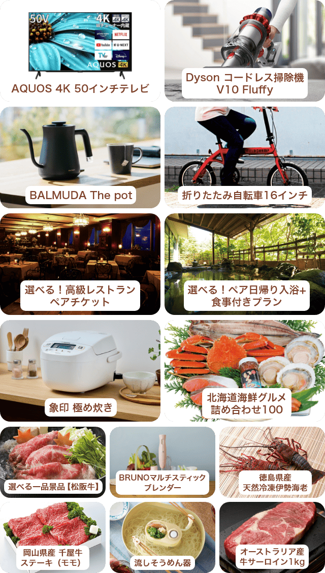 お見積りセット | 景品の専門店『景品キング』